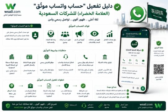 Guide to Activating a Verified WhatsApp Account (Green Badge) for Saudi Companies: Requirements and Conditions 4 دليل توثيق واتساب والعلامة الخضراء لحساب واتساب أعمال موثق للشركات السعودية
