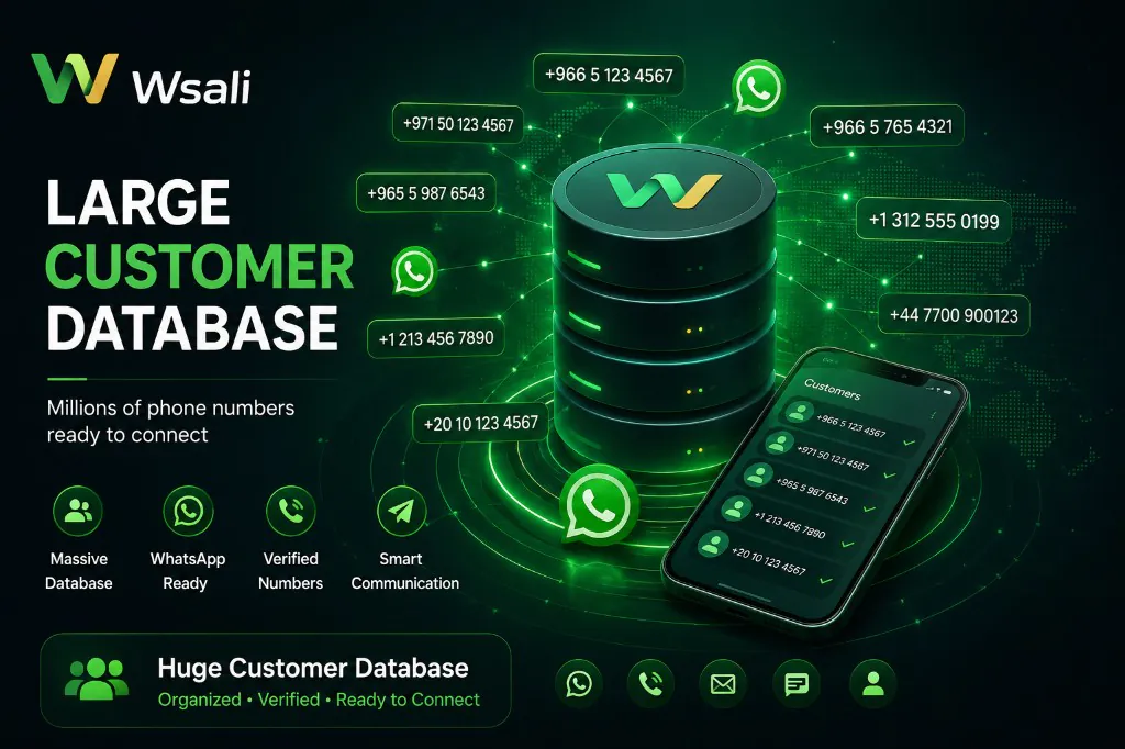 Gulf and worldwide companies and organizations database — targeted mobile number directory · Wsali
