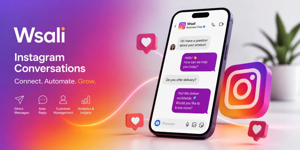 Wsali Instagram Conversations — automated DMs, auto-reply and customer management