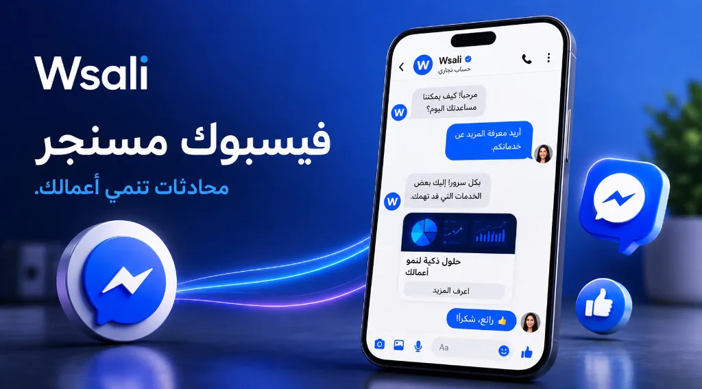 فيسبوك مسنجر — محادثات تنمّي أعمالك · وصالي